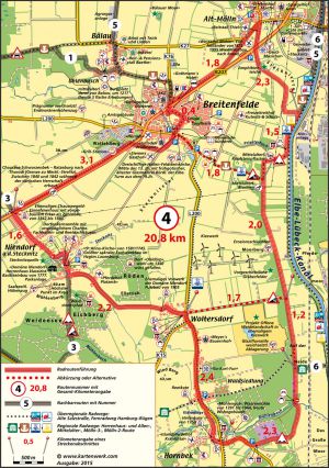 Radroute 4 -Alte Steine und neue Wege (20,8 km)
