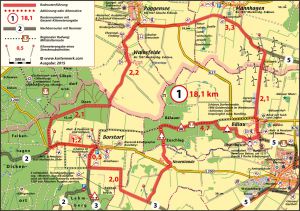 Radroute 1 - Neue Energie und alte Dörfer (18,1 km)