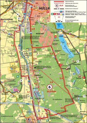 Radroute 6 - Heide und Teiche (25,9 km)